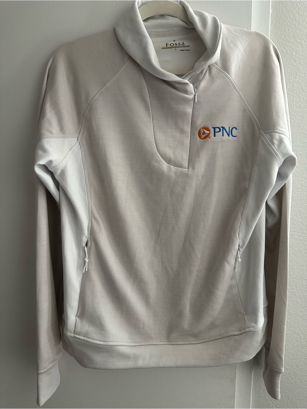 Fossa Women's Light Gray Pullover Sweater with PNC Logo